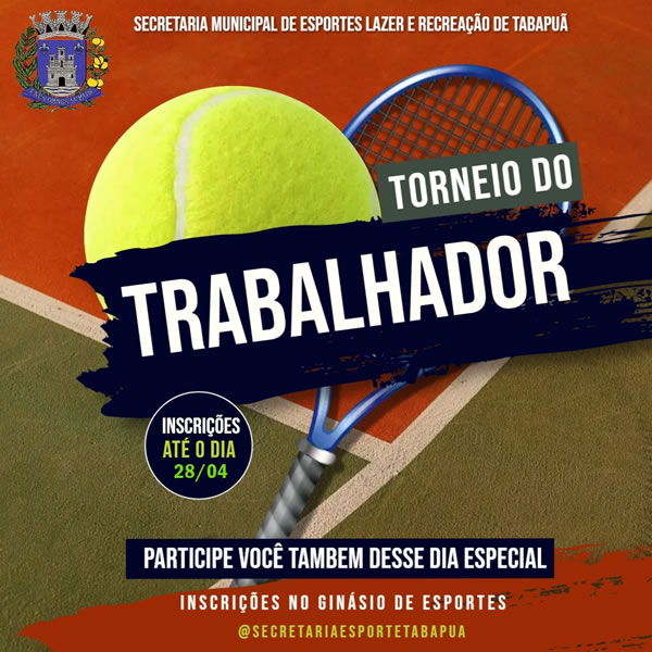 Torneio de Tênis terá início nesta quarta-feira - Prefeitura Municipal de  Tabapuã