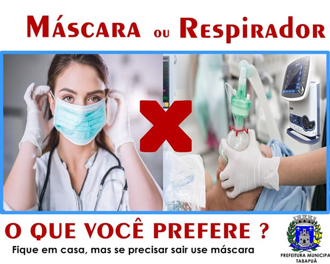 Máscara ou respirador?