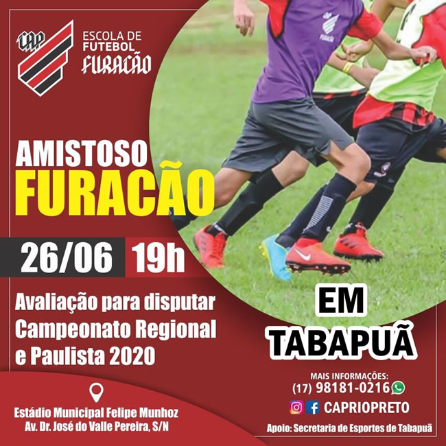 Amistoso Furacão em Tabapuã