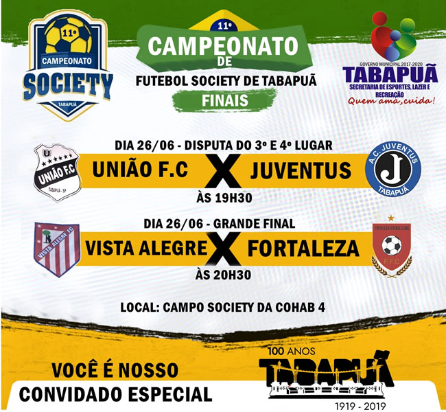 Tem mais Copa Sintratel de Futebol Society no sábado, 29/06