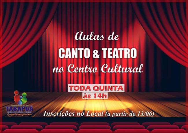 Aulas de teatro em Tabapuã