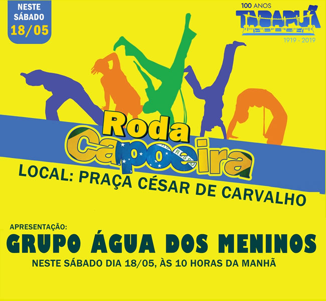Cartaz descritivo sobre a Roda de Capoeira