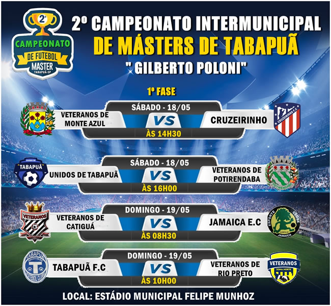 Cartaz sobre o campeonato