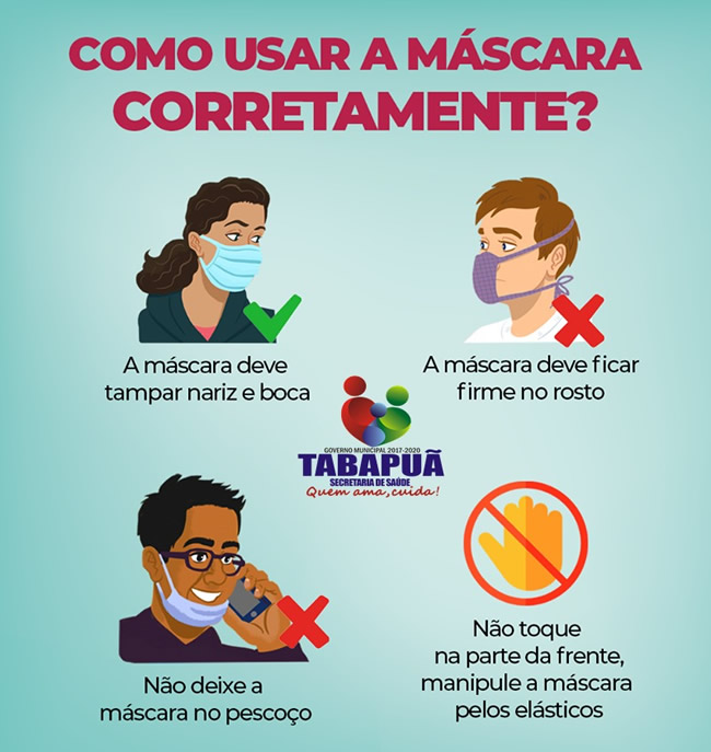 Como usar a máscara corretamente