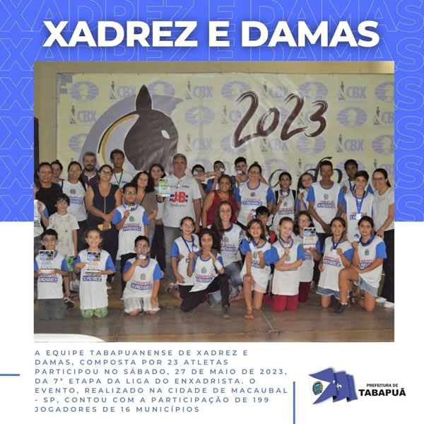 1º Campeonato Tabapuanense de Xadrez - Prefeitura Municipal de Tabapuã