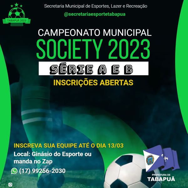 DEPARTAMENTO DE ESPORTE E CULTURA INFORMA INSCRIÇÕES ABERTAS - Município de  Guatambu