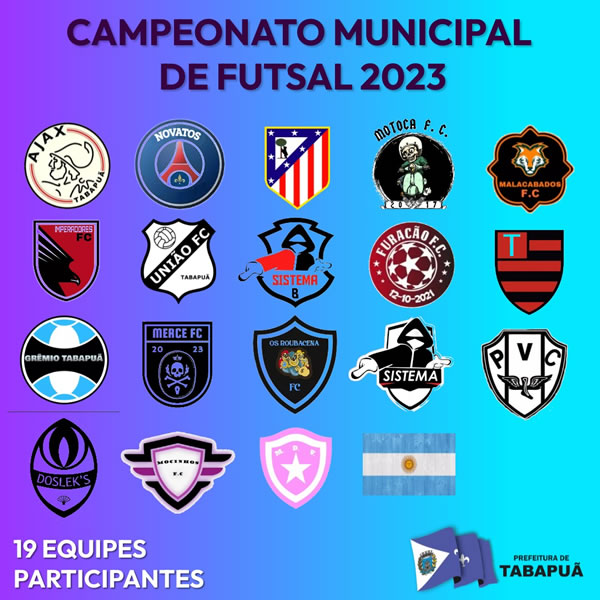 Hoje (13) começam os jogos do 20° Campeonato Municipal de Futsal