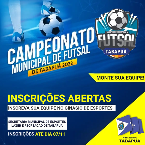 Inscreva-se para o Torneio de Tênis de Quadra - Prefeitura Municipal de  Tabapuã