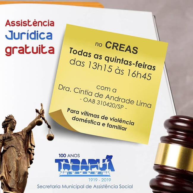 Assistência Jurídica gratuita em Tabapuã 