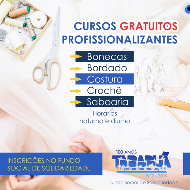 Cursos gratuitos em Tabapuã