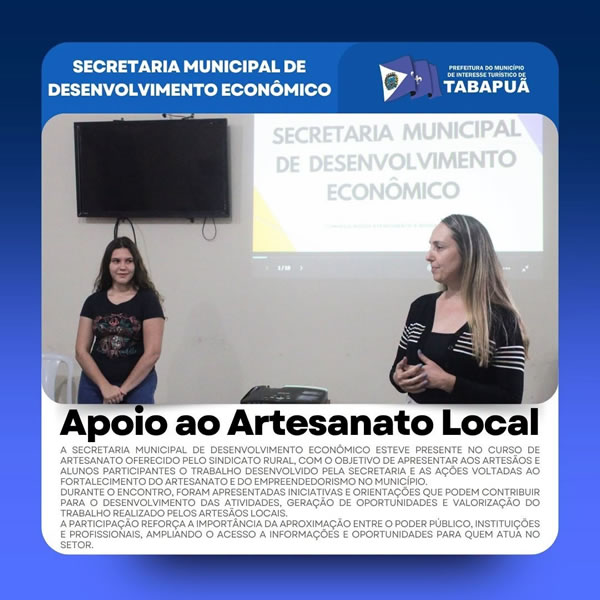 Apoio ao artesanato local