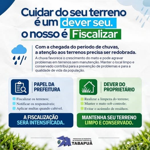 Fiscalizaão de terrenos