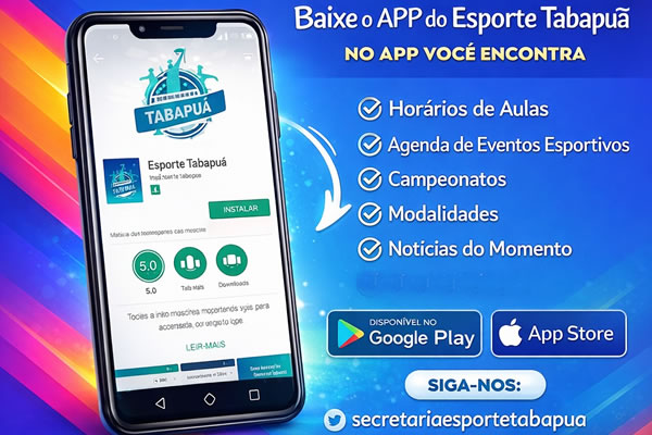 Baixe o App Esporte Tabapuã!