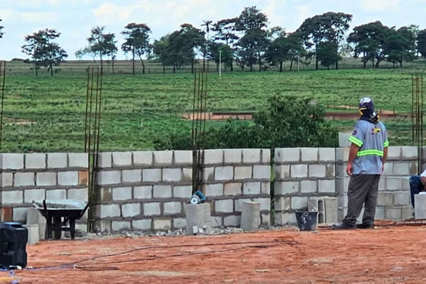 Obras da nova UBS avançam com estrutura