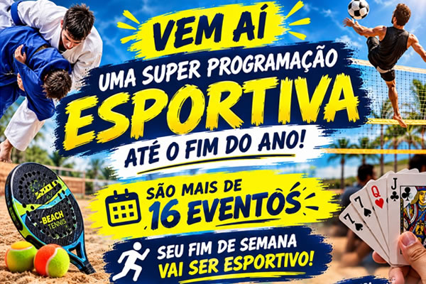Muitos eventos esportivos preparados pra você!